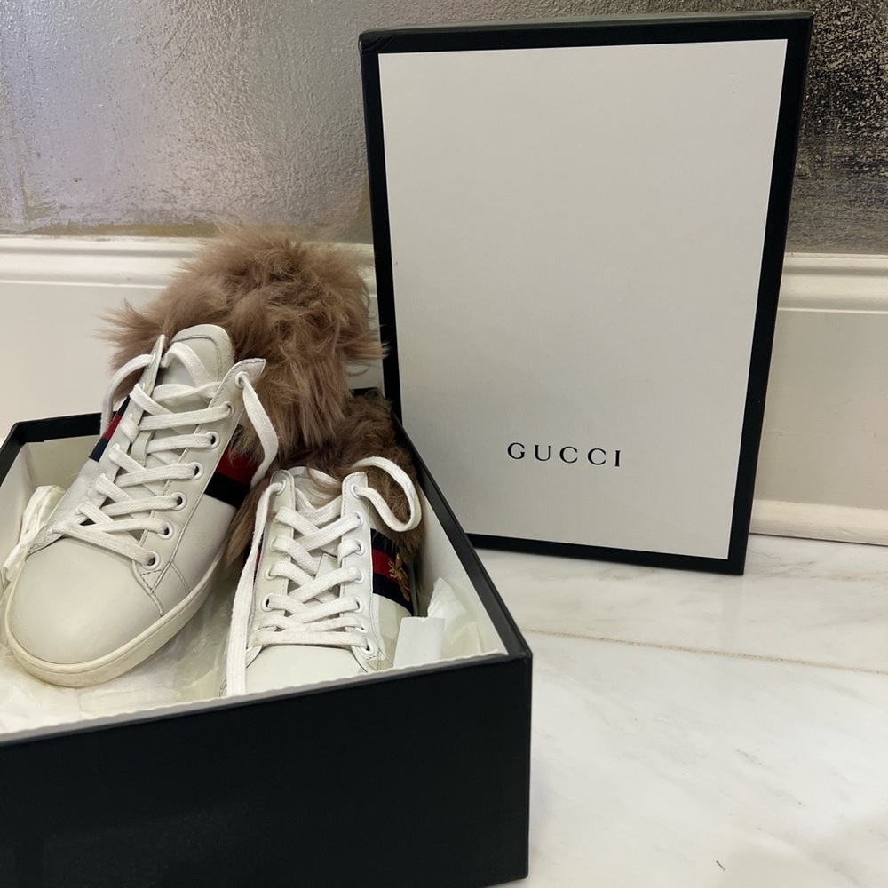 Authentic Gucci Fluffy Sneakers